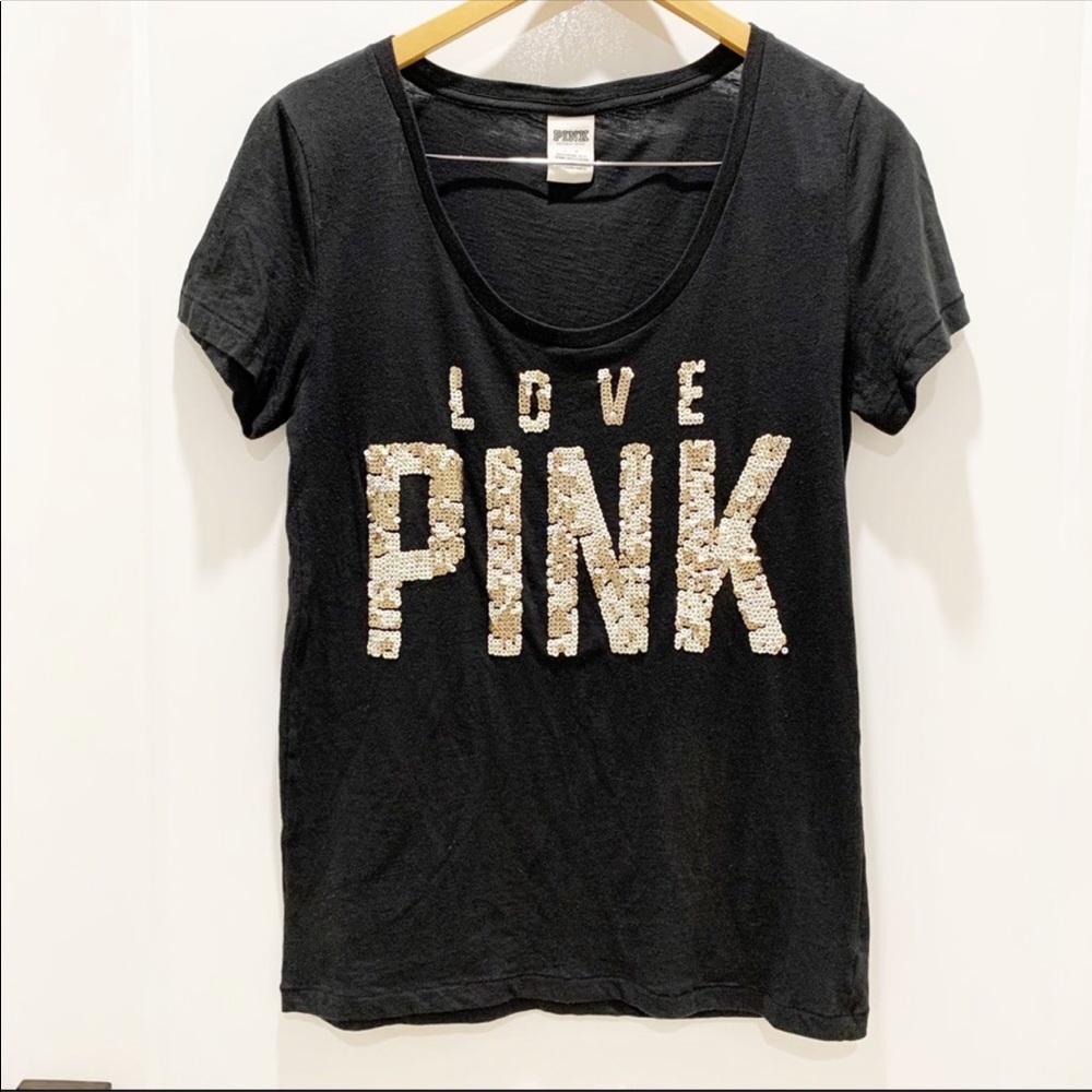 Victoria’s Secret pink sequin tee